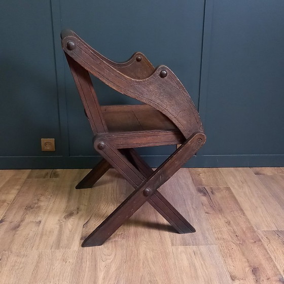 Image 1 of Antieke Glastonbury Priesterstoel