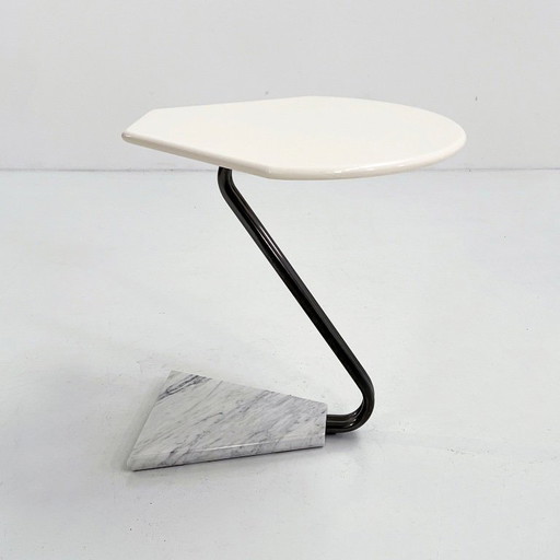 Table d'appoint La Palma avec base en marbre, années 1980