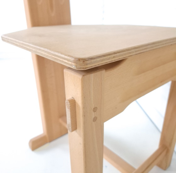 Image 1 of Vintage modernist constructivist stoeltje jaren 70