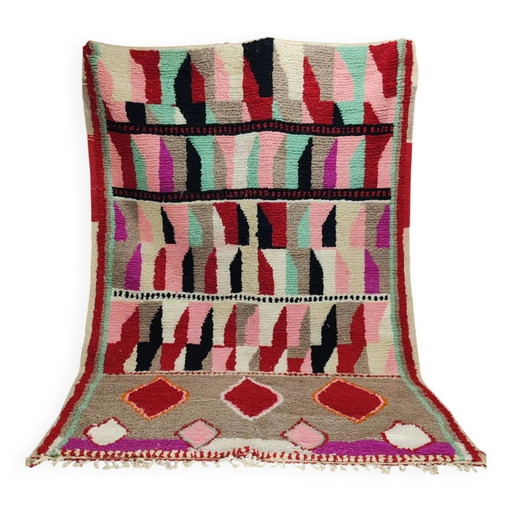 Berber Boujaad rug from Morocco in wool – 315 × 200 cm – graphic patterns