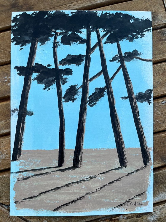 Acrylic ink on A4 paper, framed – Paintings & Drawings (photo 7 of 7)
