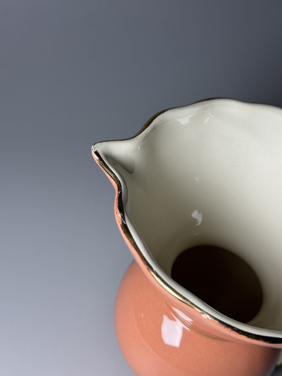 Image 1 of Boch Frères La Louvière Art Deco Faience Pitcher, Belgian Ceramic, 1930s