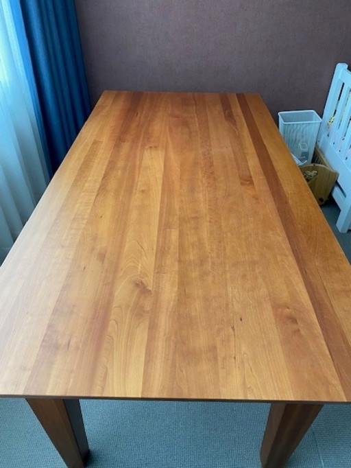 Cherry wood dining/study table 100 x 200 cm