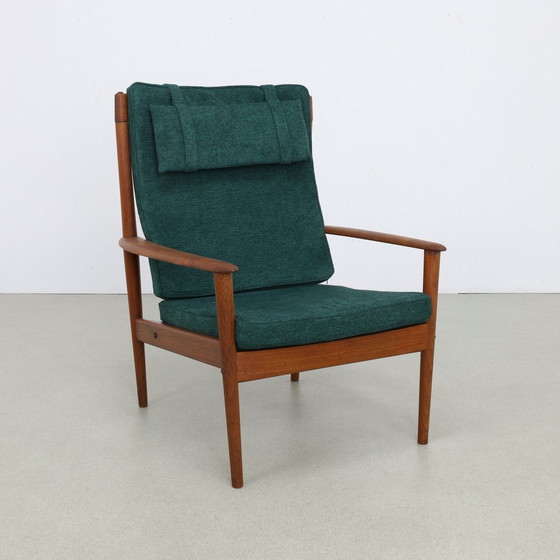 Image 1 of Fauteuil Vintage Teck Grete Jalk P. Jeppesens Møbelfabrik, 1960S