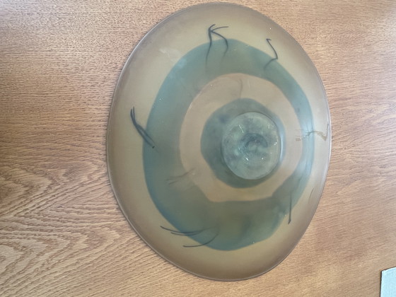 Image 1 of Large Mihai Topescu glass paste bowl