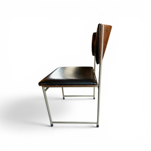 Set van zes SM08 eetkamerstoelen van Cees Braakman voor Pastoe, Nederland 1964