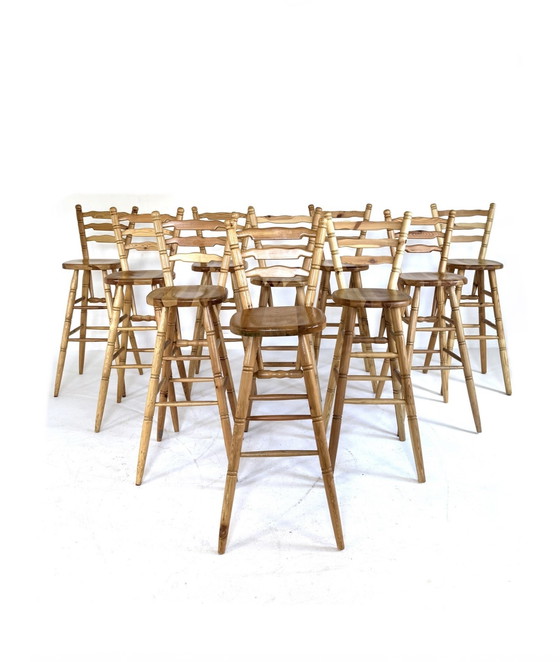 Image 1 of 10x sgabello vintage Brutalist anni '60