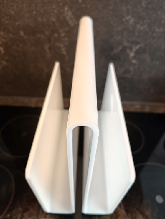 Portariviste in Plexiglas bianco Vintage Anni '60-'70 Ottime Condizioni – Plastic (photo 8 of 9)