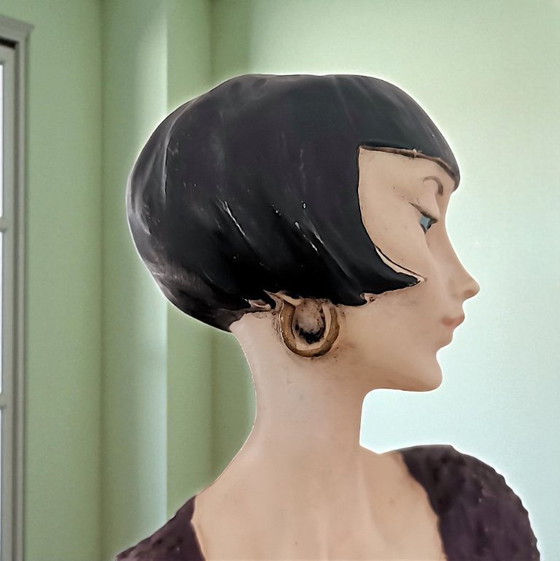 Image 1 of Art Deco mirror in style of Giuseppe Armani