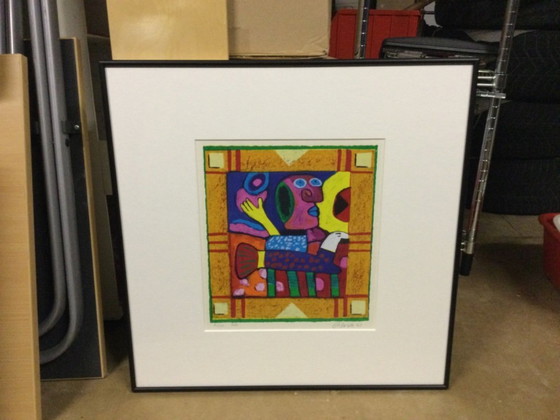Image 1 of Silkscreen by Clemens Briels, XXl in perfect condition