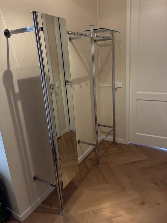 Image 1 of chrome coat rack