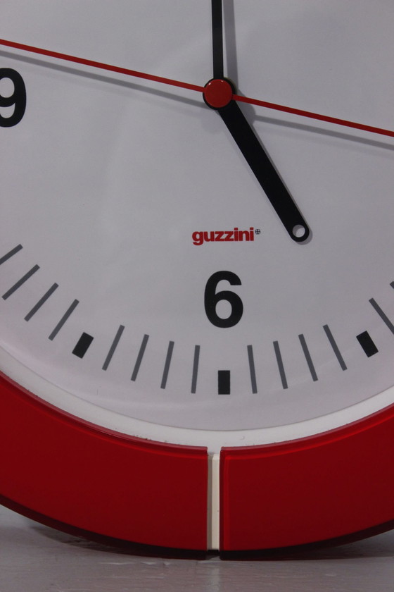 Image 1 of Large Vintage Wall Clock GUZZINI Design Furio Minuti Italy 1990s