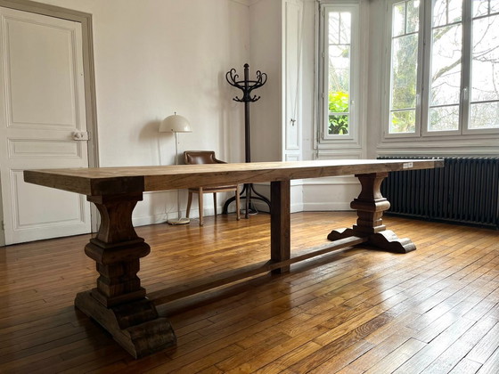 Massiver Esstisch aus Altholz im Klosterstil – Spirito (280 x 100 cm) – Follos Design, Esstische, Wood (photo 2 of 5)