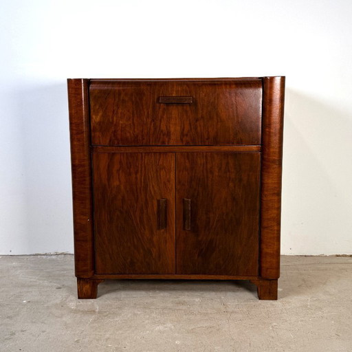 Mueble de audio Art Déco con cajón extraíble