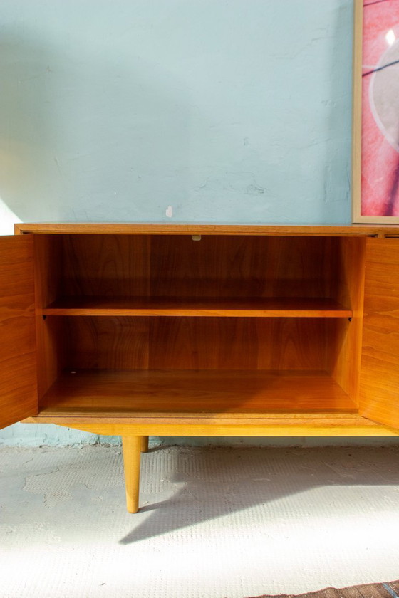 Image 1 of Vintage sideboard, chest of drawers, lowboard, teak, walnut, Danish Mid Century