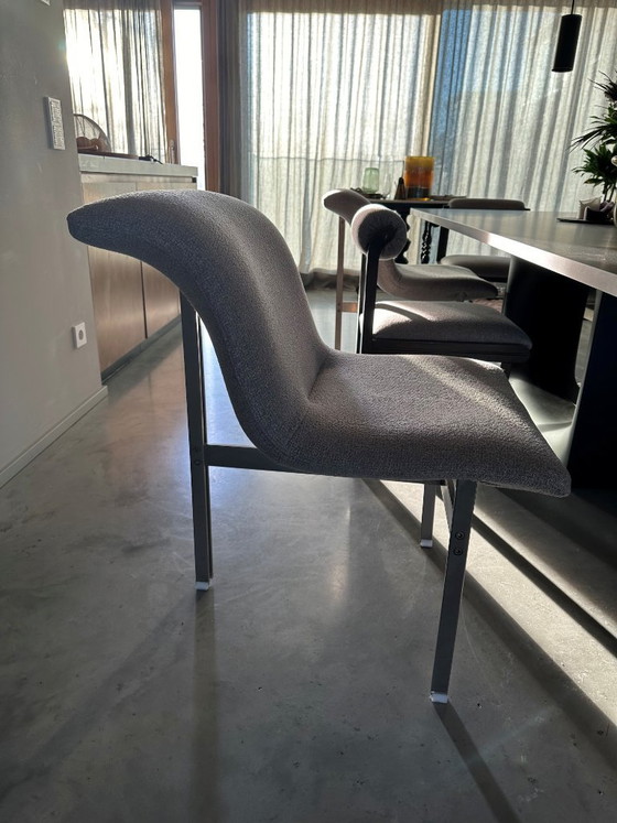 Image 1 of Juego de 4 sillones originales Giovanni Offredi "Wave / Onda", Saporiti Italia (clásico del diseño de los años 70)