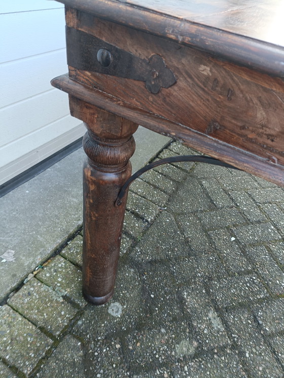 Image 1 of Antique teak dining table