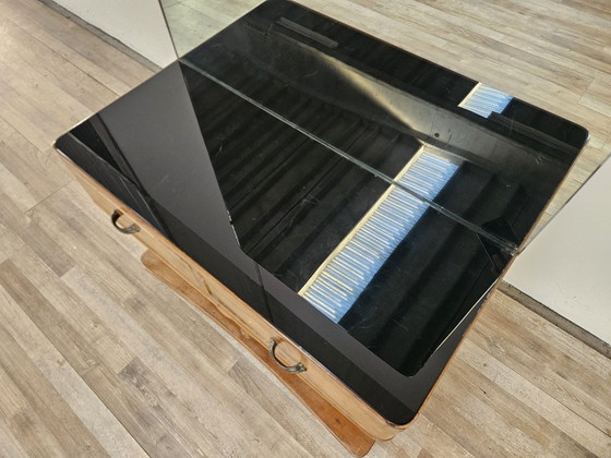 Image 1 of Art-Deco-Schminktisch mit großem Spiegel