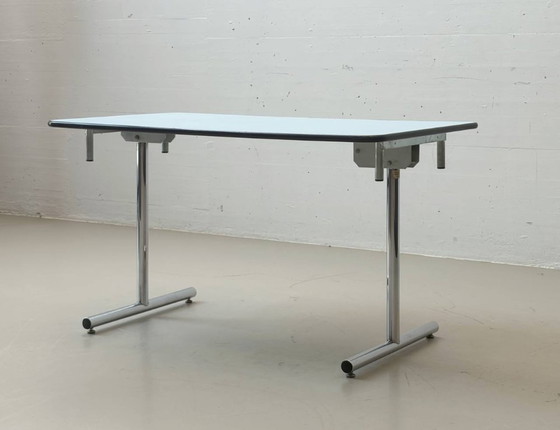 Image 1 of Mesa plegable Kelko azul práctica