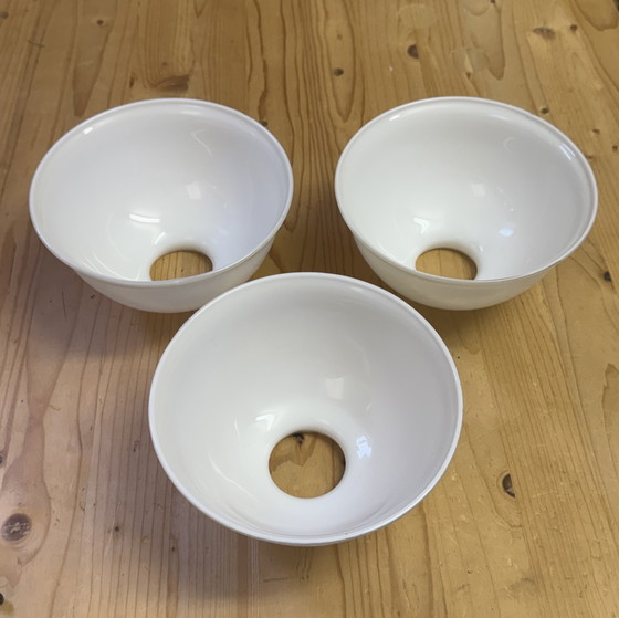 Image 1 of Rare Art Nouveau pendant lamp | 3 perfect original opal glass shades | 1905–1925