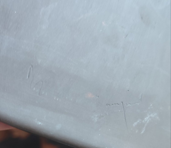 Image 1 of Grande ciotola in gres (firmata) proveniente da una manifattura francese, risalente agli anni '60-'70.