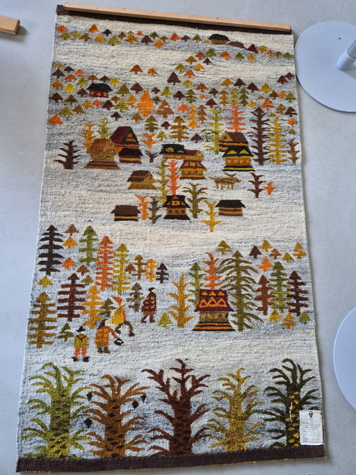 Zeldzame vintage Poolse kelim – vloerkleden en tapijten, Wool