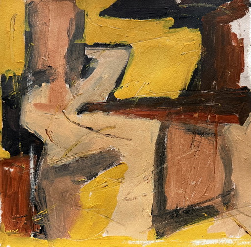 Abstracte studie op papier