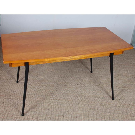 Image 1 of Table de Repas Vintage en Chêne et Métal des Années 1960