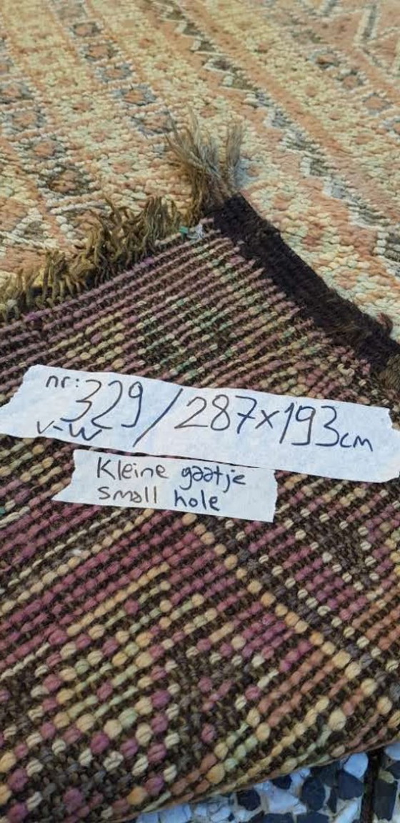 Image 1 of Handgeknoopt Berber kleed wol 287x193cm