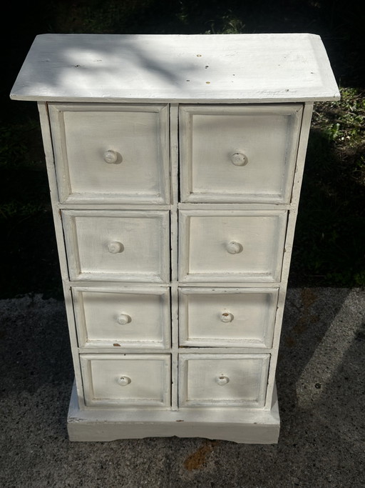 Pequeño Mueble de Oficio Antiguo con 8 Cajones – Años 30