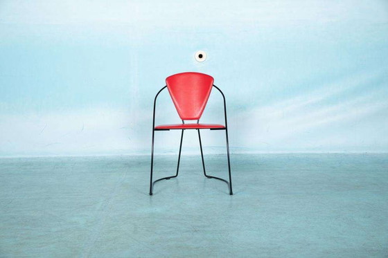 Image 1 of Ensemble de 4 chaises Linda d'Arrben, design italien des années 80