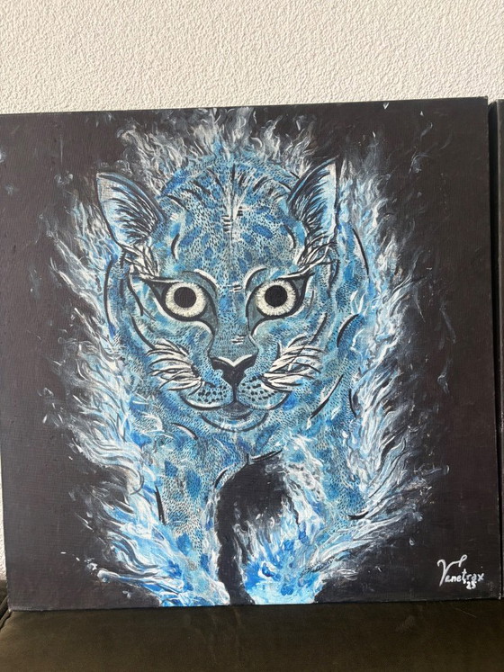 Heart of Night and Flamingo Inferno – Paintings & Drawings, Canvas (photo 3 of 5)