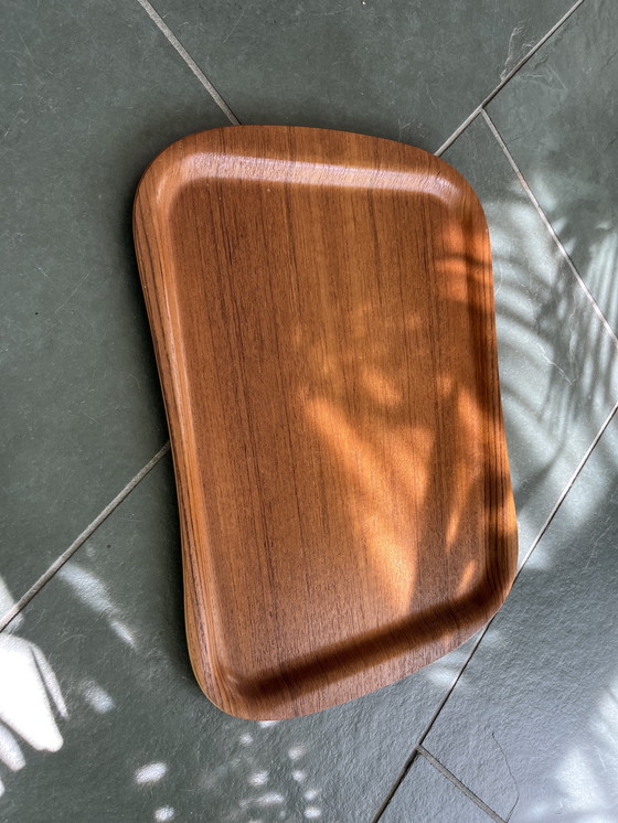 Image 1 of Zweeds houten dienblad