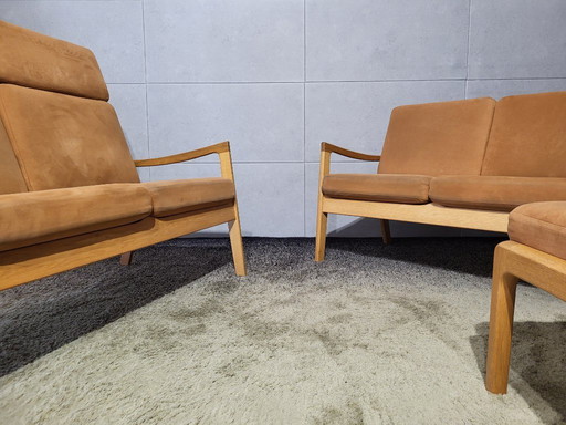 Set di divani degli anni '60 | Ole Wanscher | Poul Jeppesen | Danimarca 