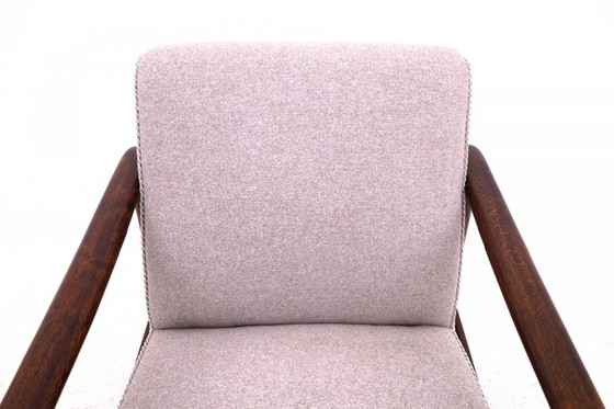 Image 1 of GFM-142 fauteuil, ontworpen door Edmund Homa uit de jaren 1960. Na renovatie.