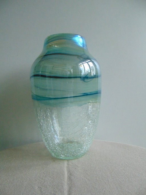 Vaas met Craquelé en lusterglazuur