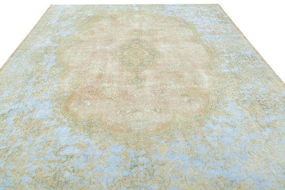 Image 1 of Handgeknoopt Vintage Royal vloerkleed - 379 x 304 cm - Fijne pastelkleuren