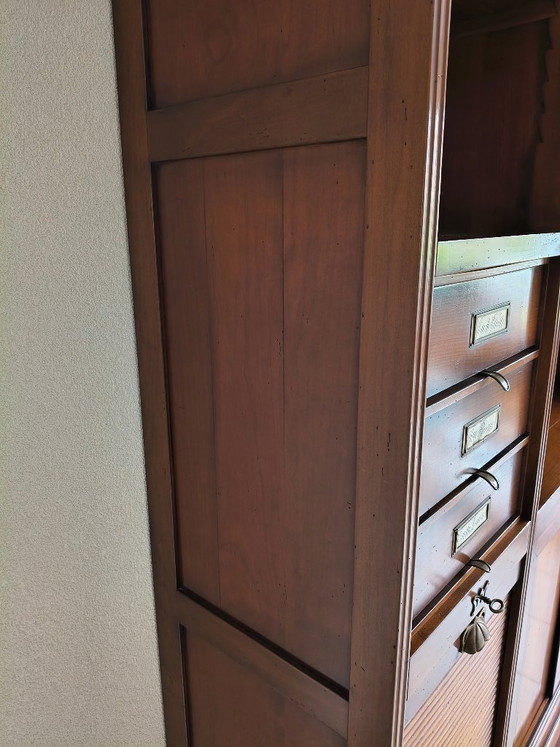 Image 1 of Assi d'Asolo bookcase - cherry wood - Italian design - mobili del collezione