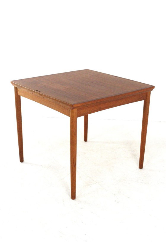 Tavolo da pranzo quadrato allungabile in teak Poul Hundevad, stile vintage danese. – Set da pranzo, Wood (photo 16 of 24)