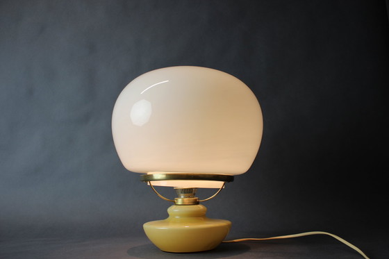 Image 1 of Mid Century Grote Tafellamp van Valašské Meziříčí, Tsjecho-Slowakije, jaren 1960