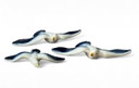Placche vintage in ceramica decorata con decorazioni in ceramica, realizzate con bacchette artistiche