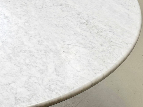Image 1 of Round table in Carrara marble by Carlo Scarpa for Cattelan Italia, 1970s