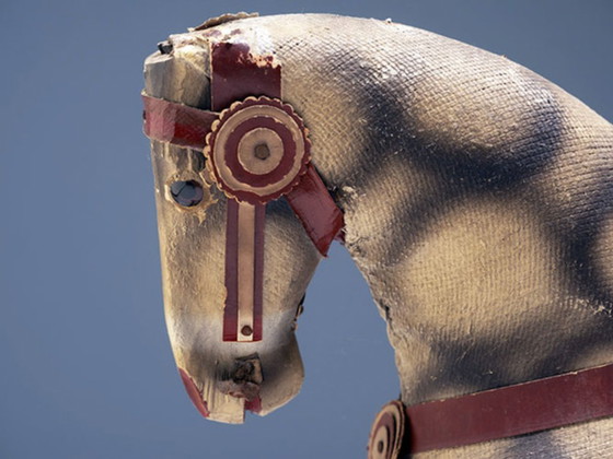 Image 1 of Cheval à bascule ancien, Tchécoslovaquie, années 1940