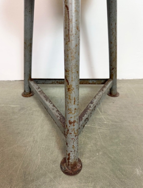 Image 1 of Grey Industrial Workshop Stool, 1960s