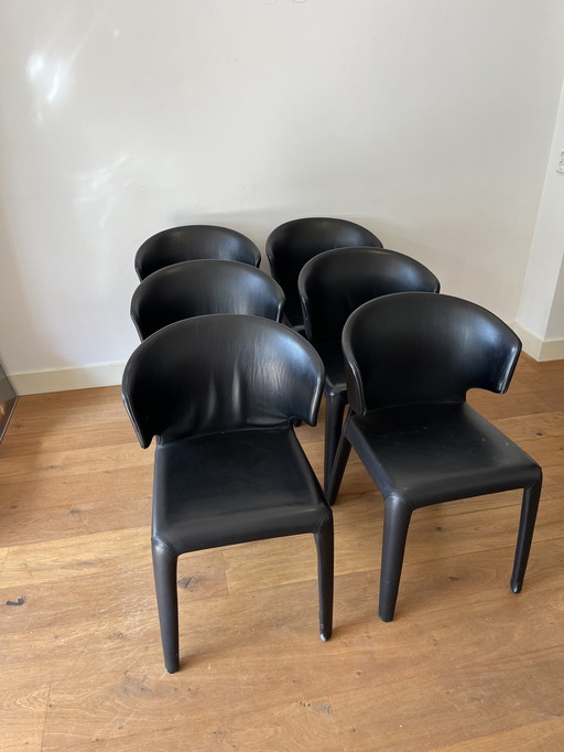 6 x cassina HOLA 367 armchairs minimale gebruikssporen