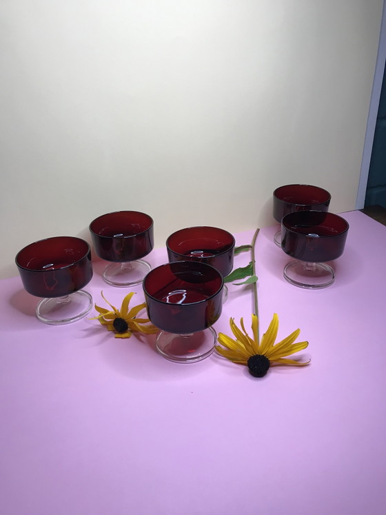 6 Luminarc Cavalier champagneglazen/dessertglazen/mid-century – Glazen & Karaffen, Glass (photo 3 of 5)