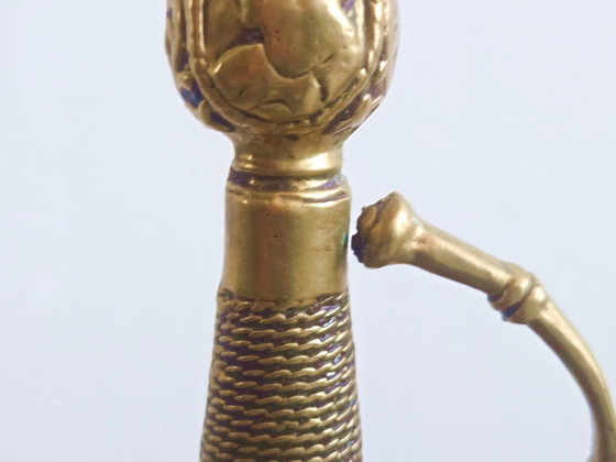 Image 1 of Posacenere vintage anni '70 a forma di spada, in ottone e bronzo dorato.