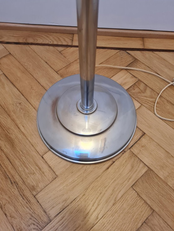 Image 1 of Art Deco vloerlamp, nikkelchroom, jaren 30