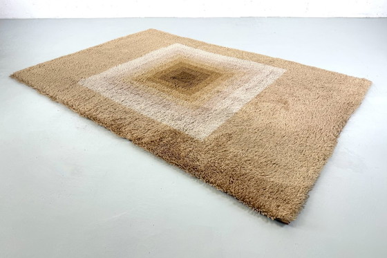 Image 1 of Tapis en laine attribué à Verner Panton pour Tisca - années 1970