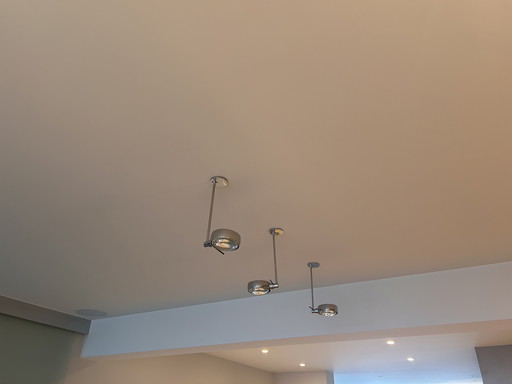 Occhio plafondspots - set van 3 verstelbare designlampen  chroom 